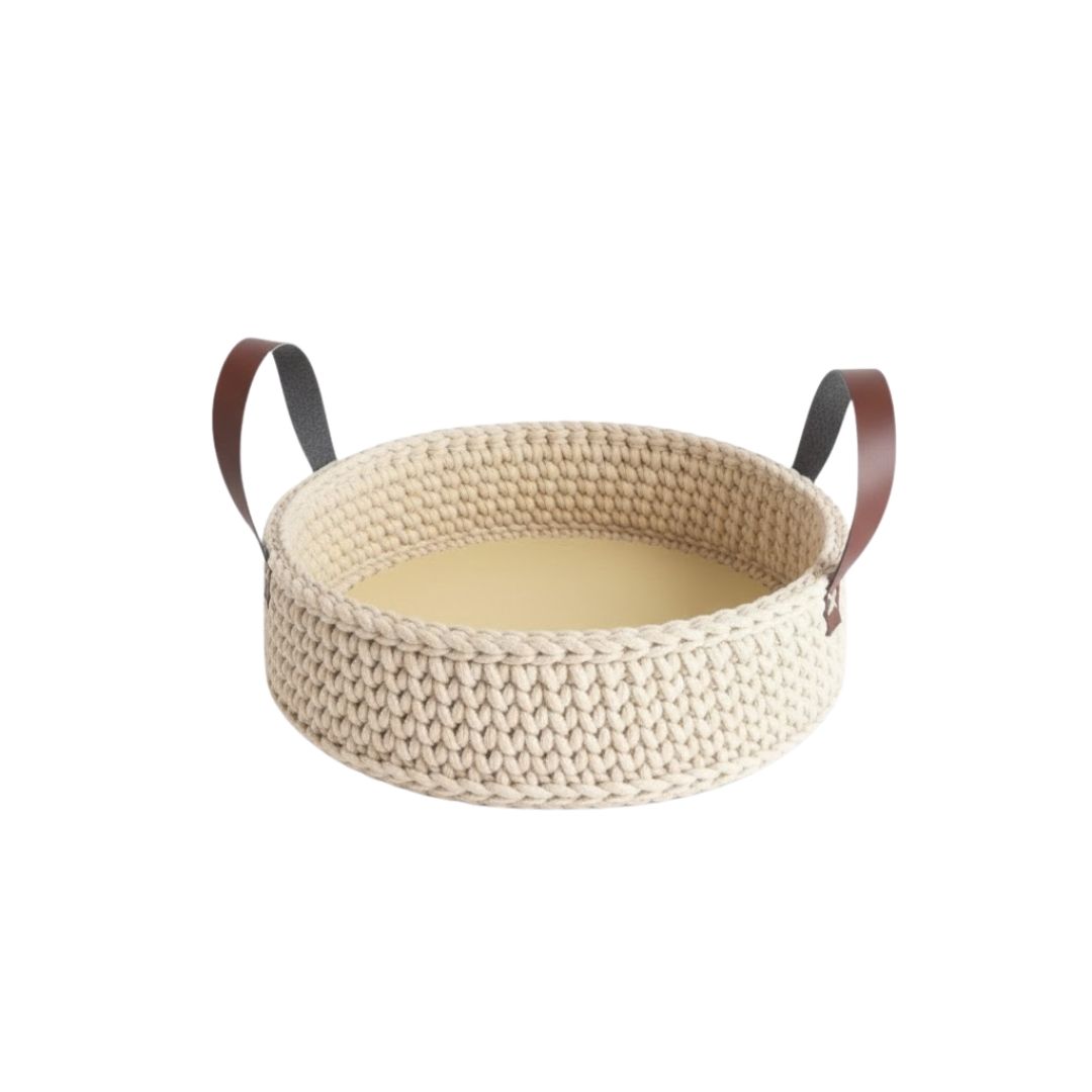 Stylish Woven Tray for Eco-Friendly Storage